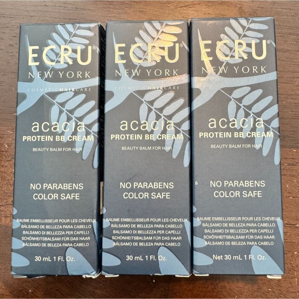 Ecru New York Protein BB Cream Beauty balm for hair NIB‎ (set of 3)
